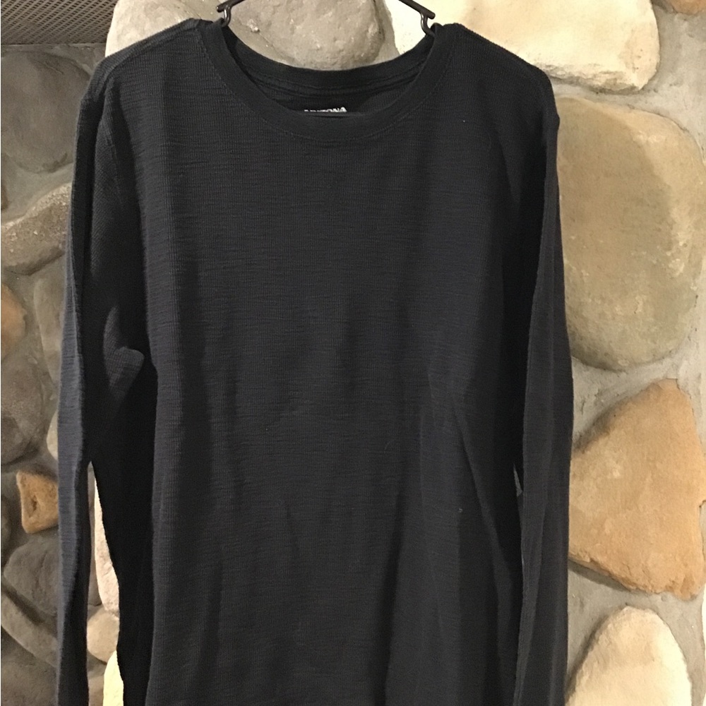 Arizona jeans men's XL waffle weave long sleeve black